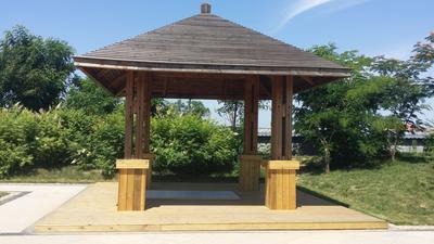 大连防腐木凉亭