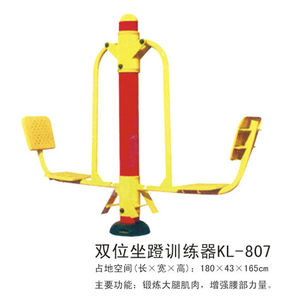 大连健身器材-双位坐蹬训练器