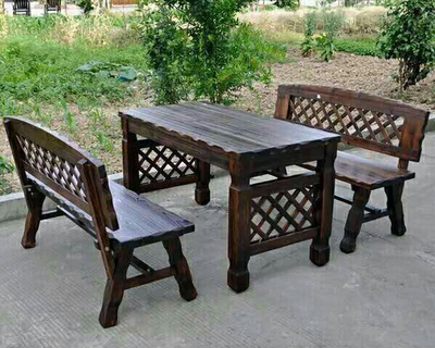 大连防腐木桌椅